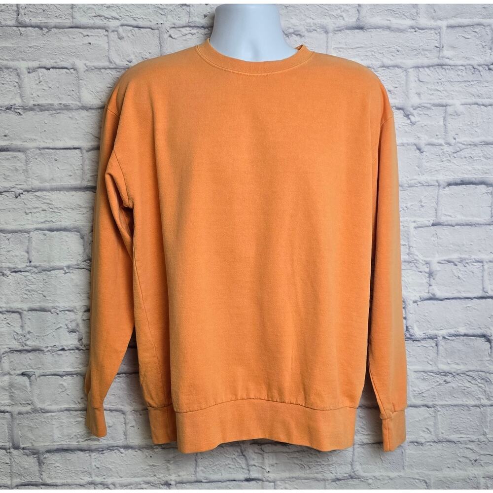 NWT OnlyNY Sweatshirt Mens Size Small Orange Crewneck Long Sleeve
